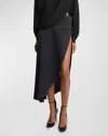 Alaïa Asymmetric Skirt In Nuit