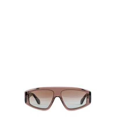Alaïa Aviator Mask Sunglasses In Brown