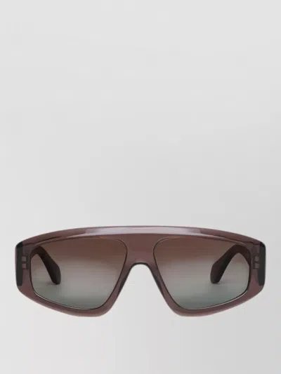 Alaïa Aviator Shield Square Mask Sunglasses