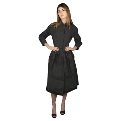 Pre-owned Alaïa Azzedine  2016 Women's Black Cotton Embroidered Babydoll Dress