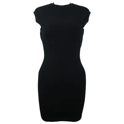 Pre-owned Alaïa Azzedine Alaia Black Jersey Body Conscious Sleeveless Mini Dress