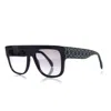 Alaïa Azzedine Alaia Black Rectangular Gradient Sunglasses In Black