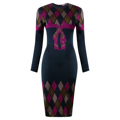 Pre-owned Alaïa Azzedine  Fall / Winter 1992 Collectors Runway Ribbon Knit Dress In Black