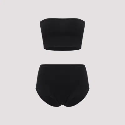 Alaïa Azzedine  Second-skin Knit Lingerie Set In Black