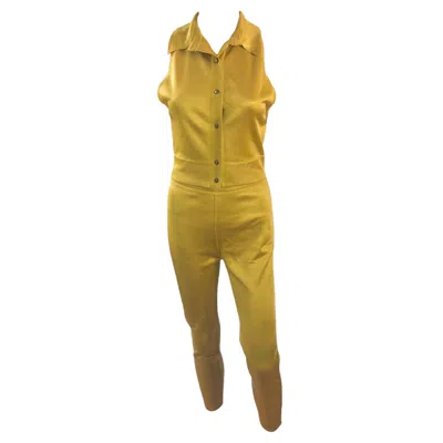 Pre-owned Alaïa Azzedine Alaia S/s 1986 Vintage Legging Pants & Top 2 Piece Set Ensemble In Brown