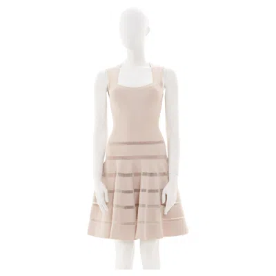 Pre-owned Alaïa Azzedine  S/s 2010 Pink Sleeveless Midi Cocktail Dress