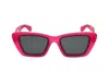 Alaïa Square-frame Recycled Acetate Sunglasses In Red