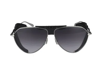 Alaïa Azzedine Alaia Sunglasses In Silver Silver Grey