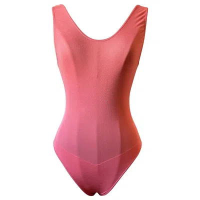 Pre-owned Alaïa Azzedine  Vintage Sleeveless Pink Bodysuit Size 38fr Circa 1990