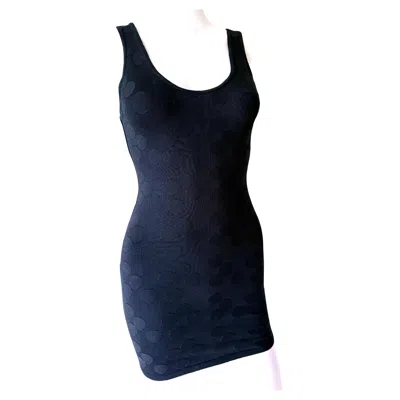 Pre-owned Alaïa Azzedine  Vintage S/s 1991 Black Polka Dot Bodycon Mini Dress