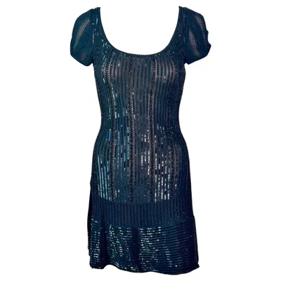 Pre-owned Alaïa Azzedine Alaia Vintage S/s 1996 Black Sequin Embellished Mini Dress