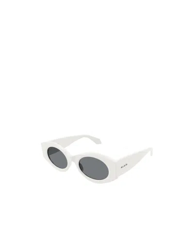 Alaïa Azzedine Sunglasses In White