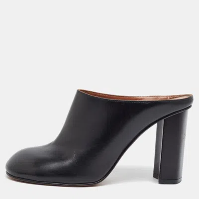 Pre-owned Alaïa Babylone Size 41 Black Leather Mules