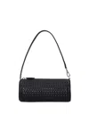 Alaïa Tube Small Laser-cut Leather Tote In Black