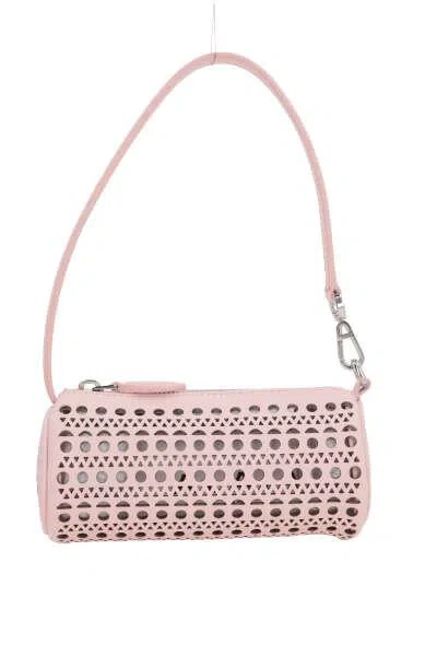 Alaïa Tube Mini Leather Shoulder Bag In Pink