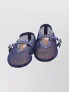 Alaïa Ballerina Flats Featuring Buckle Detail In Blue