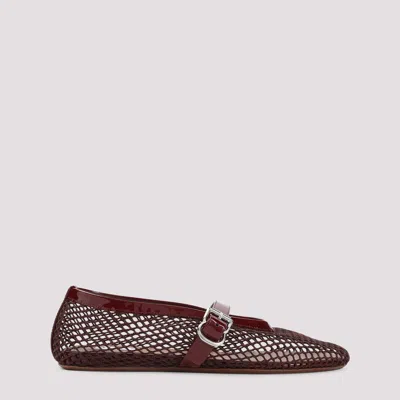 Alaïa Ballerinas In Burgundy