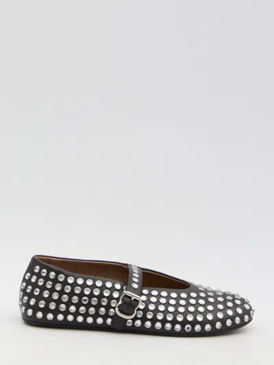Alaïa Alaia Ballerinas With Rhinestones