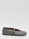 Alaïa Ballerinas With Rhinestones In Black