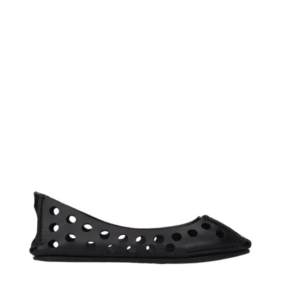 Alaïa Alaia Ballerinas Women Leather Black