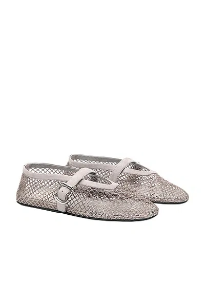 Alaïa Ballet Flat In Gray