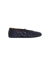 Alaïa Suede Embellished Ballet Flats In Black