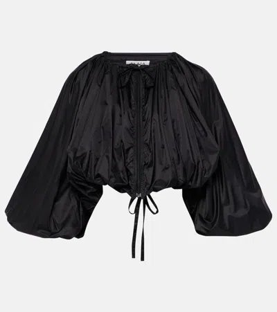 Alaïa Balloon Bomber Jacket In Noir
