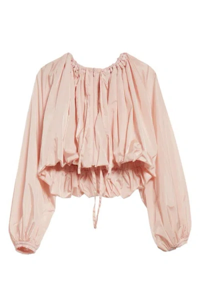Alaïa Balloon Jacket In Rose Pale