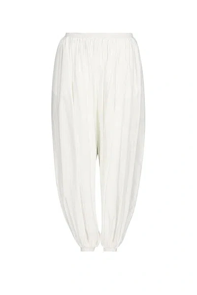Alaïa Balloon Openwork Pant In White
