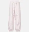 Alaïa Womens Rose Pale Balloon Wide-leg Silk Trousers In Pink