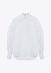 ALAÏA BALLOON-SLEEVED BUTTONED SHIRT