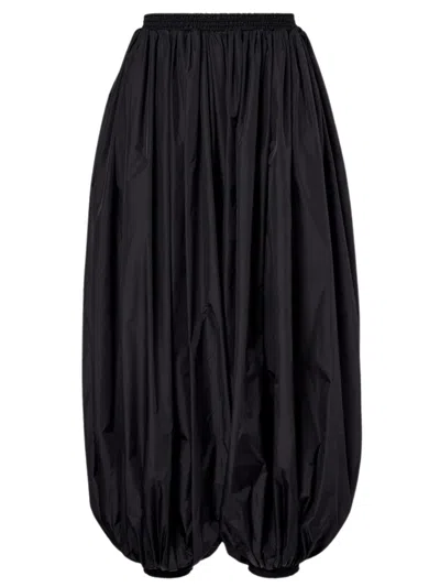 Alaïa Alaia Balloon Trousers With High Waist And Slit Pockets In Black