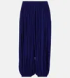 Alaïa Balloon Wide-leg Pants In Purple