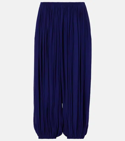 Alaïa Balloon Wide-leg Pants In Purple