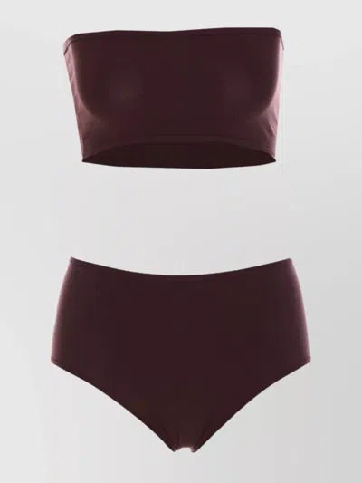 ALAÏA BANDEAU TOP AND COULOTTE SET