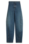 Alaïa Belt Loop Denim Trousers In Blue