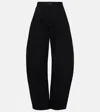 Alaïa Barrel-leg Jeans In Black