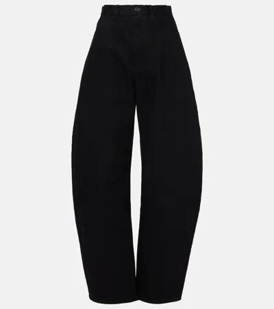 Alaïa Barrel-leg Jeans In Blau