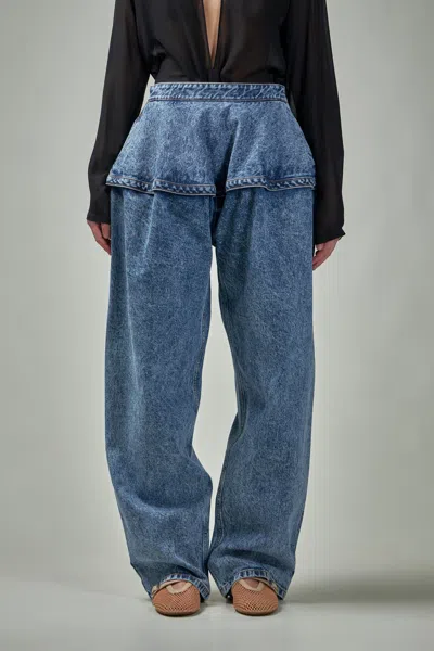 Alaïa Basque Jeans In Blue