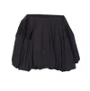 Alaïa Balloon Fit Skirt With Gathered Accents In Black