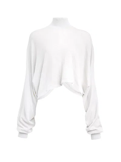 Alaïa Batwing Linen Sweater