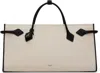 Alaïa Beige & Black 'le Teckel' Tote In Black
