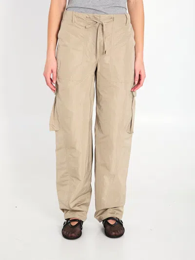 Alaïa Alaia Beige Cargo Pants In Neutral
