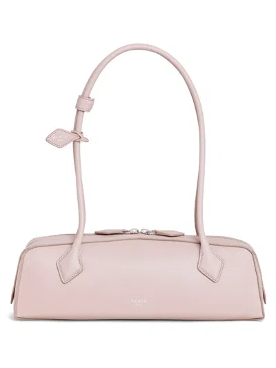 ALAÏA BEIGE LE TECKEL MEDIUM SHOULDER BAG