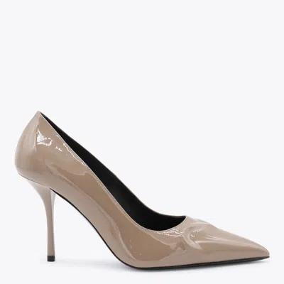 ALAÏA BEIGE LEATHER PUMPS