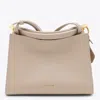 Alaïa Alaia Beige Leather Small Square Crossbody Bag In Nude