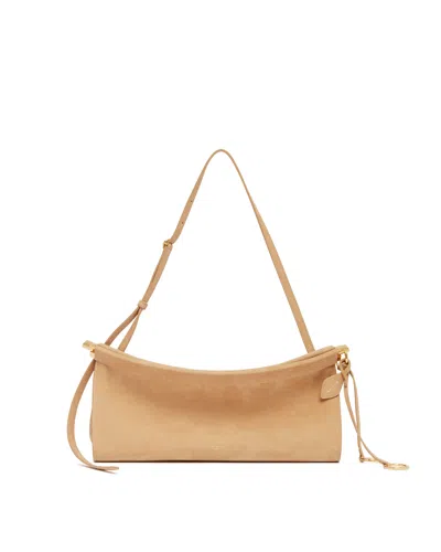 Alaïa Beige Medium Le Click East West Bag In Nude