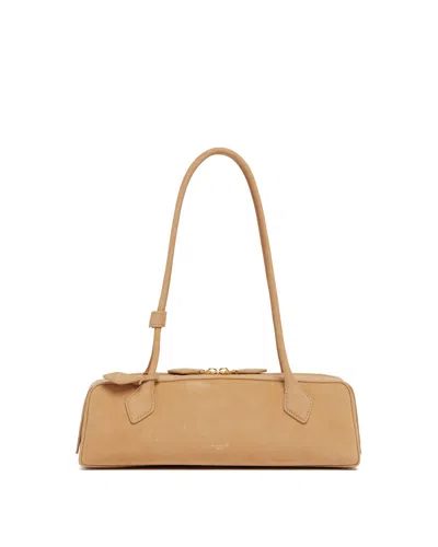 Alaïa Beige Medium Le Teckel Bag In Brown