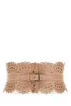 Alaïa Leather Corset Belt In 124