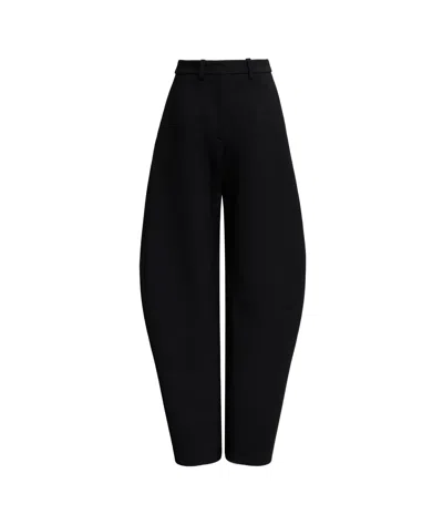 Alaïa Belt-loop Casual Pants In Black